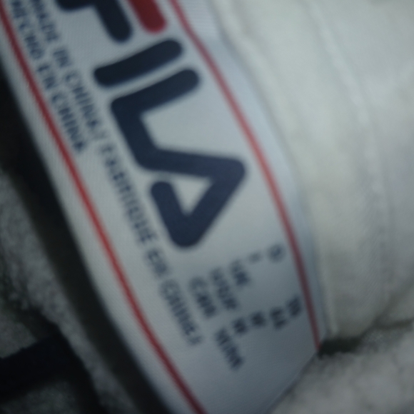 Fila White Sherpa Hoodie - Picture 2 of 2